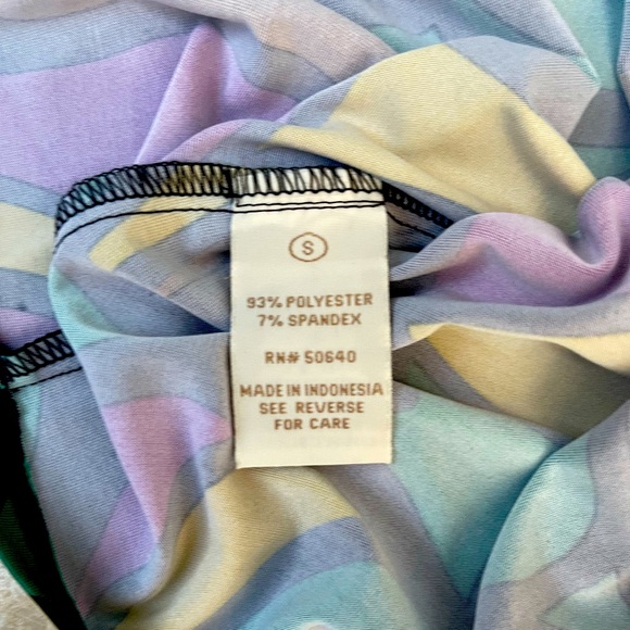 Psychedelics Jonathan Martin Black and Multicolor Scarf tunic size S NWT - Picture 13 of 15